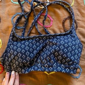 Athleta navy fully focused bra